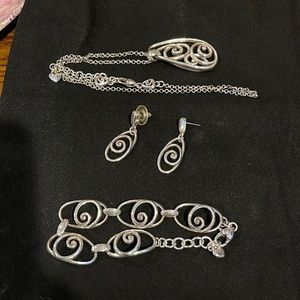 Brighton Matching necklace, bracelet and earrings.